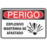 Explosivo mantenha-se afastado